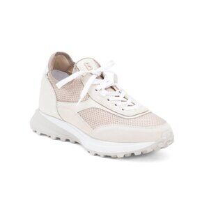BOGNER Beige Men's Made In Italy Leather Charlotb Sneakers